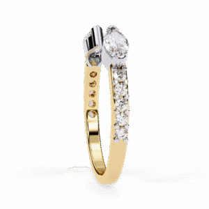 Celeste Twin Pear Open Ring