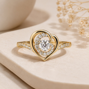 Virelle Heart Orbit Ring